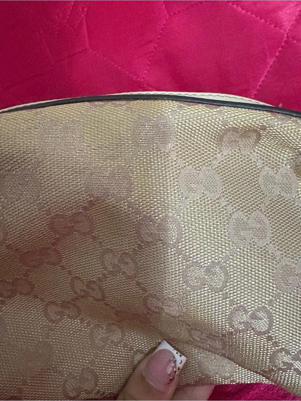 Authentic Gucci Gold Pouch